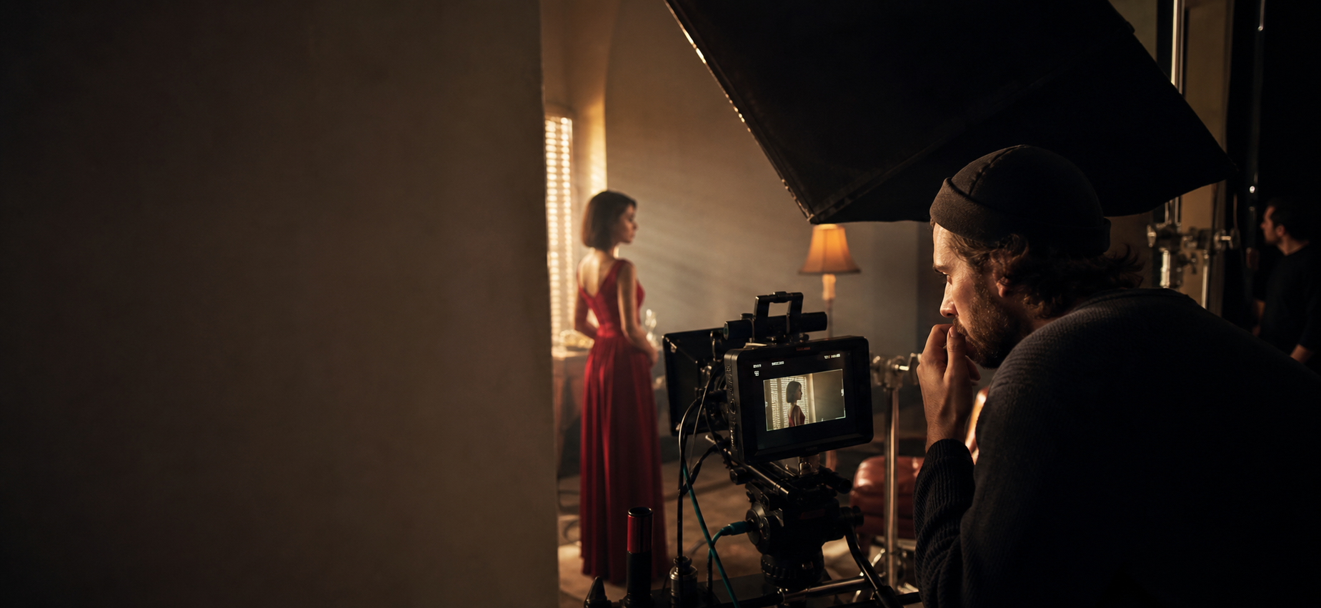 Editorial production image representing cinematic direction and finishing craft.