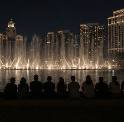 Finished fountain film atmosphere feeling controlled and authored