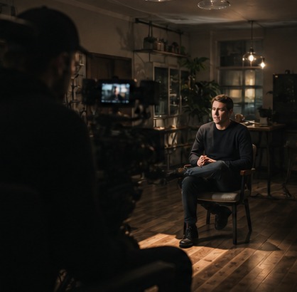 Editing scene refining clarity and pacing for a founder launch film